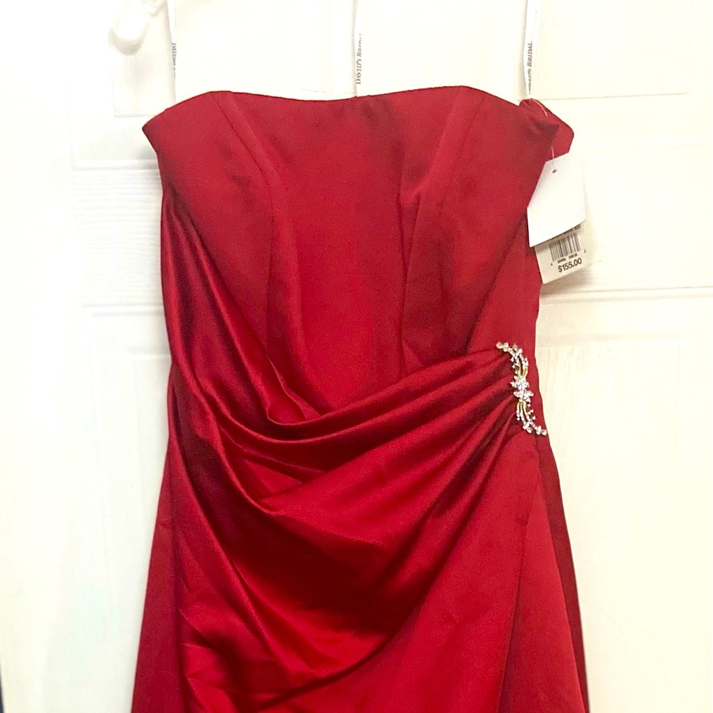 Long maroon dress